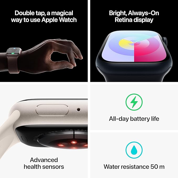 Apple Watch Series 9 [GPS 45mm] Smartwatch with Aluminum Case - 2