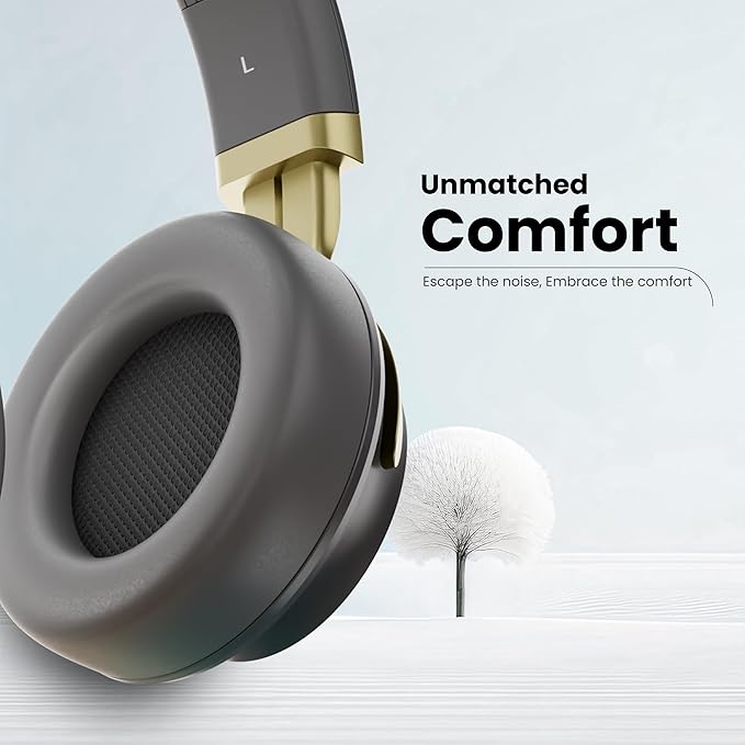 HAMMER Bash 2.0 Over The Ear Wireless Bluetooth Headphones with Mic, Deep Bass, Foldable Headphones, Upto 8 Hours Playtime - 2
