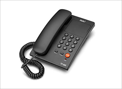 Hola ! TF-500 Basic Corded Landline Phone for intercom and EPABX Desk & Wall Mountable, Mute/Pause/Flash/Redial Function (Made in India) - 3