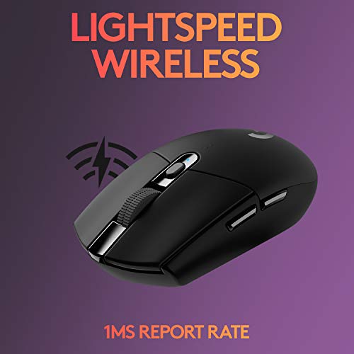 Logitech G304 Lightspeed Wireless Gaming Mouse, Hero Sensor, 12,000 DPI, Lightweight, 6 Programmable Buttons, 250h Battery Life, On-Board Memory - 1