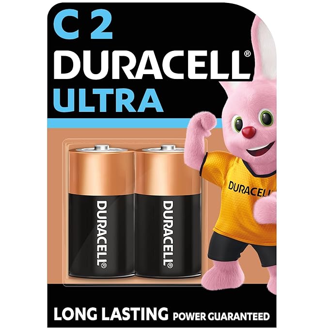 Duracell Ultra Alkaline C Batteries (Pack of 2) - 0