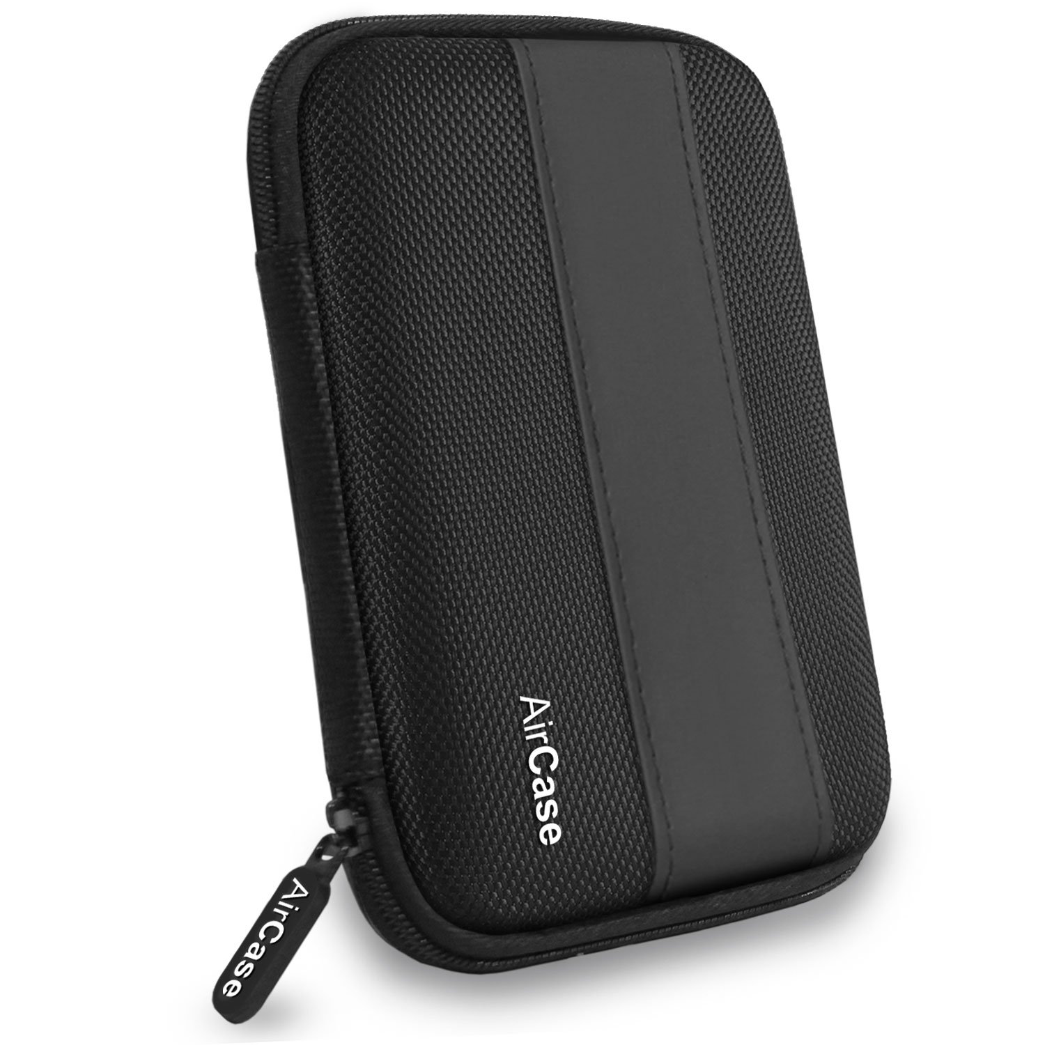 AirCase Rugged Hard Drive Case for 2.5-inches Western Digital, Seagate, Toshiba, Portable Storage Shell for Gadget Hard Disk USB Cable Power Bank Mobile Charger Earphone, Water Resistant (medium) - 0