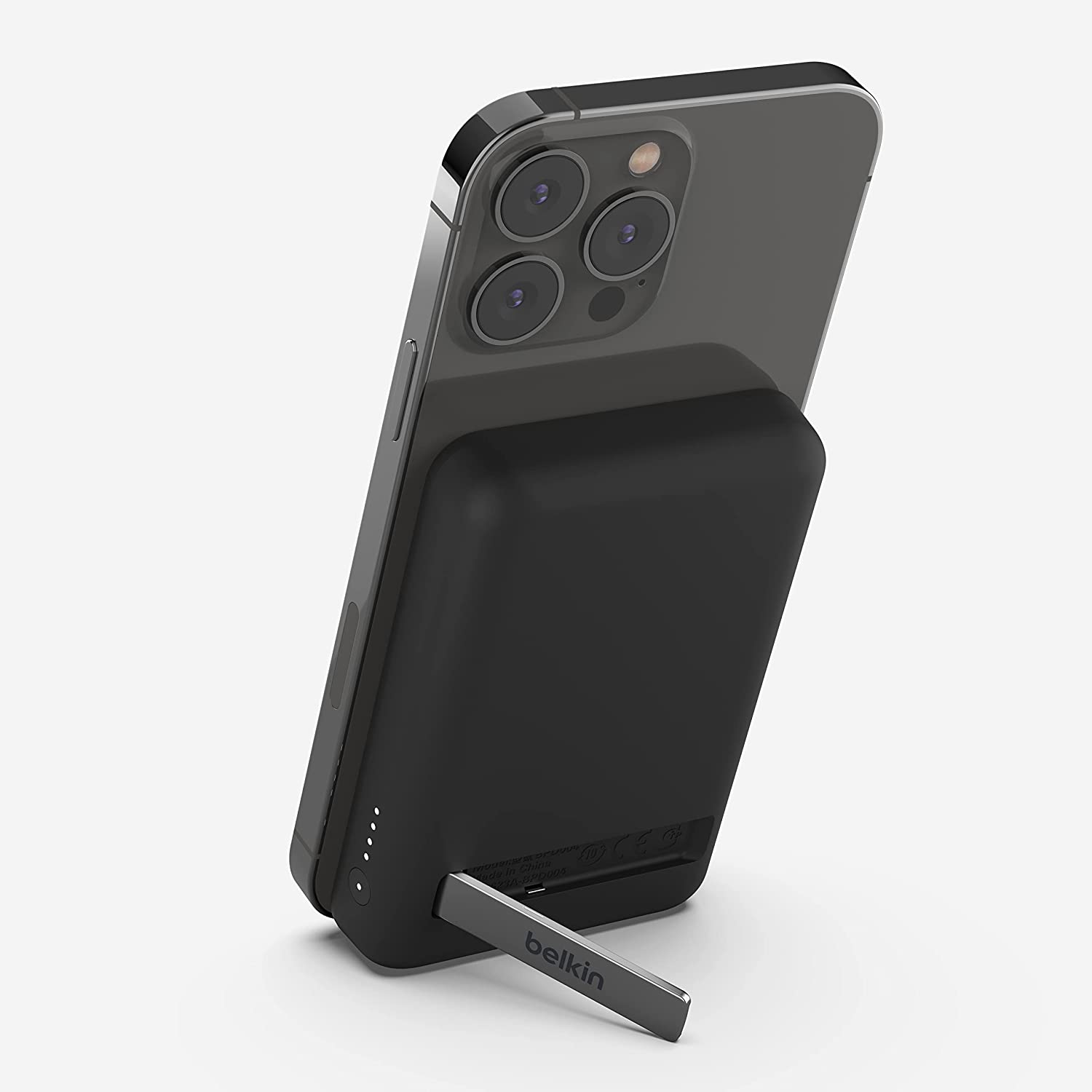 Belkin Quick Charge Magnetic Wireless Power Bank 5000mAh with Stand, Sleek Design for All iPhone 14, 13 and 12 Models, Compatible with MagSafe Covers Total - 0
