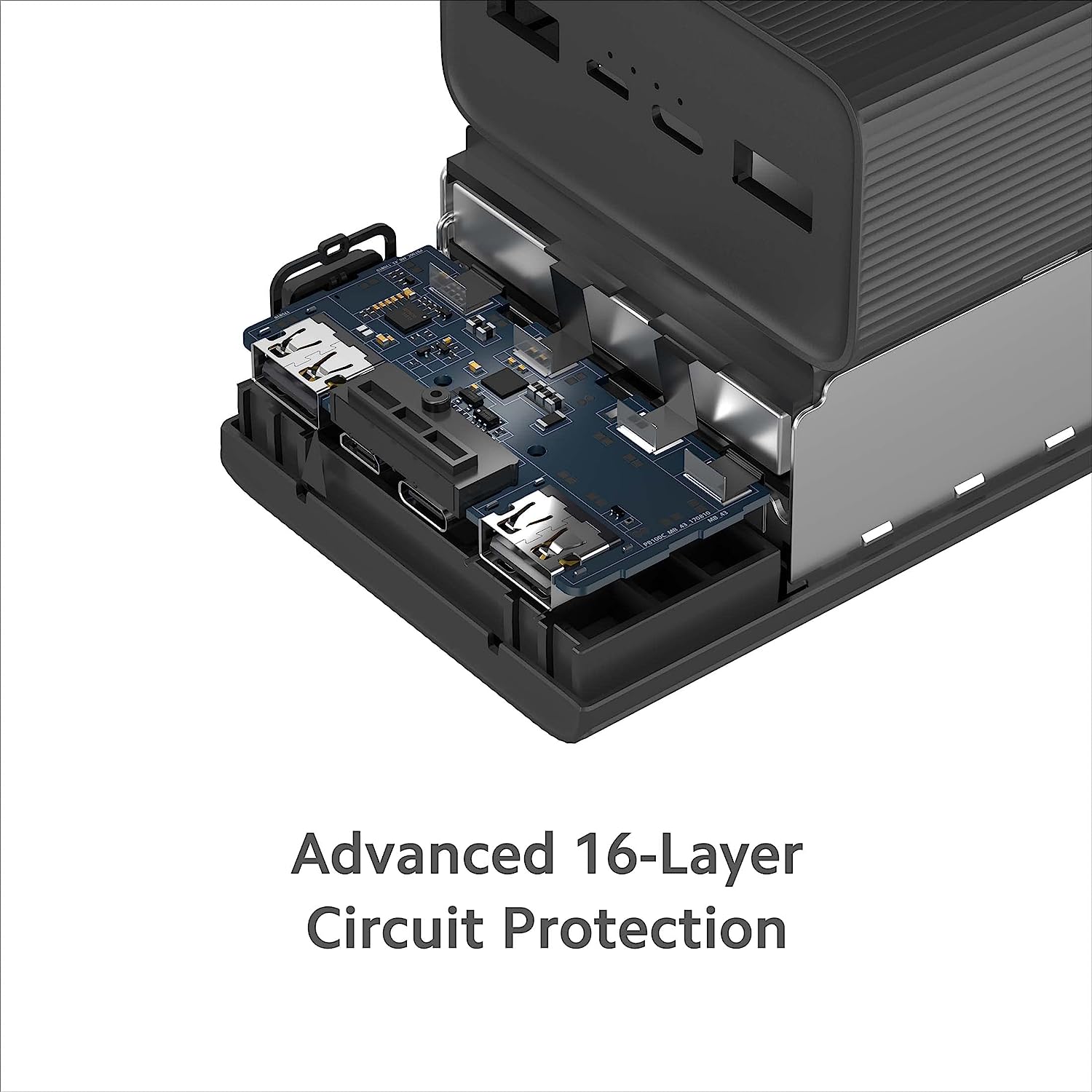 Mi Power Bank Boost Pro 30000mAh with 18W Fast Charging|Power Delivery 3.0|24W Fast Recharging|Triple Output Port|Dual Input with Type C|16 Layer Prot - 2