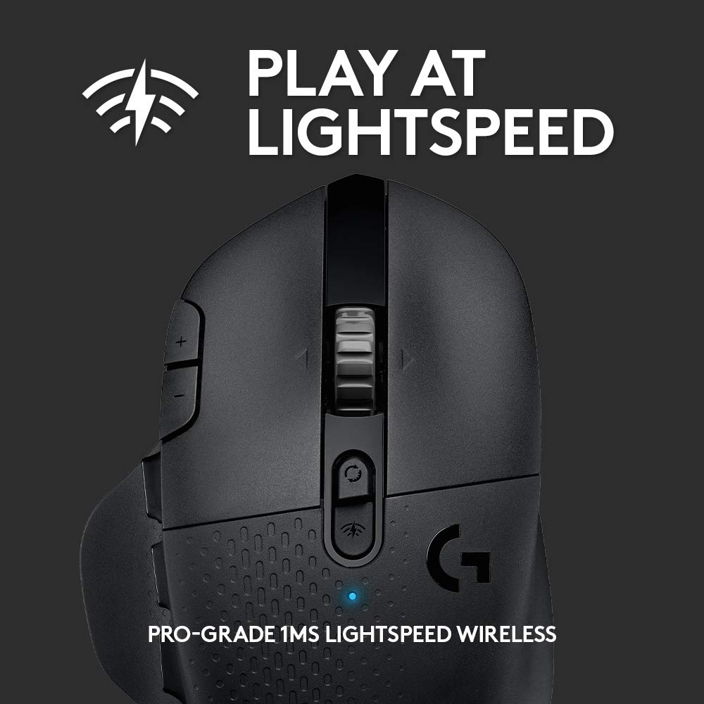Logitech G604 Light Speed, Bluetooth Hero 25K DPI Sensor, 15 Programmable Controls, Up to 240-Hr Battery Life, Dual Wireless Gaming Mouse - 2