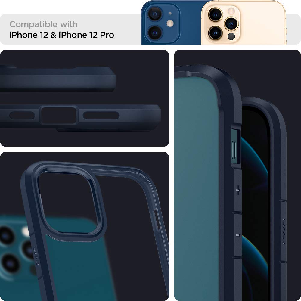 Spigen - Ultra Hybrid (Navy Blue) for iPhone 12/ 12 Pro - 1