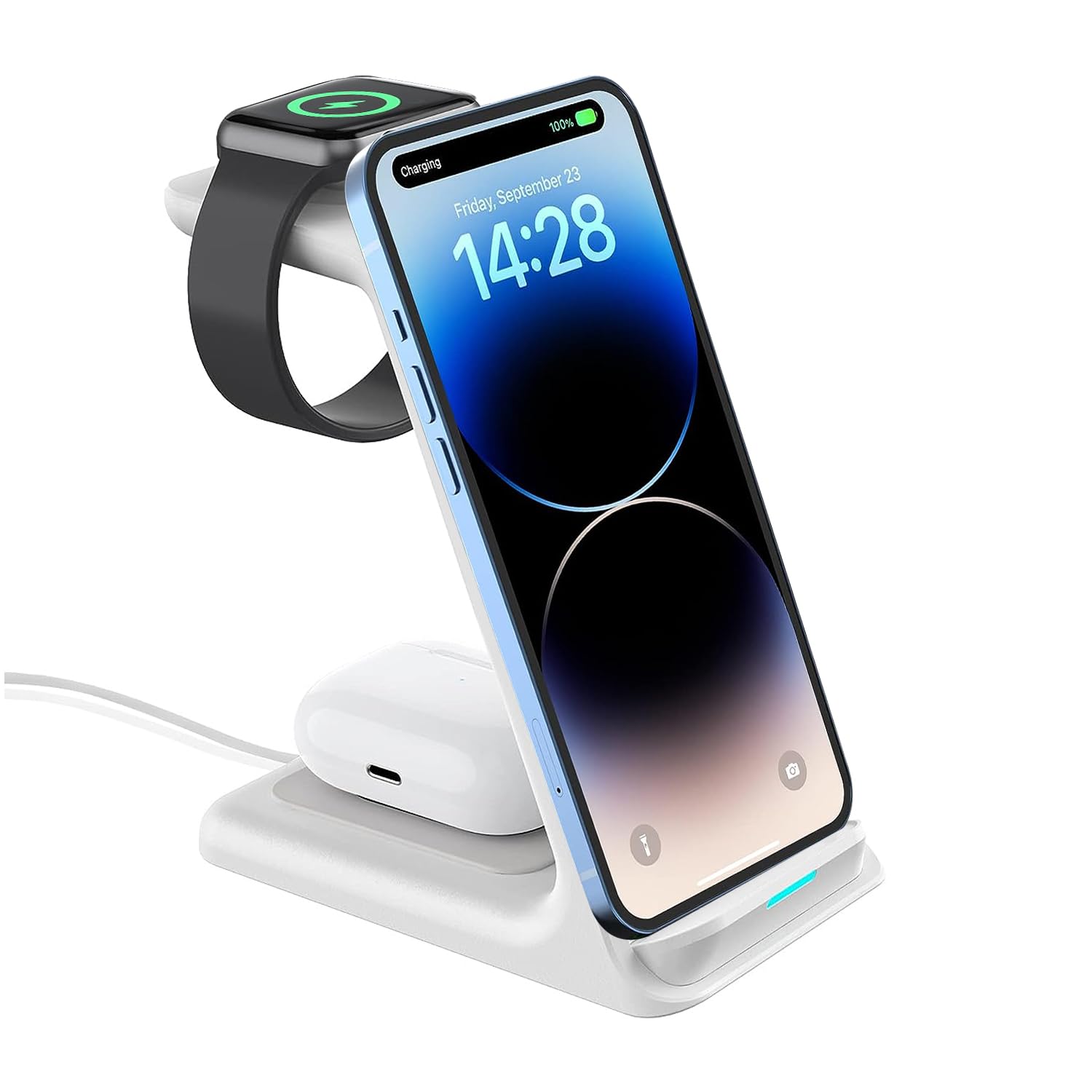 UNIGEN UNIDOCK 350 3-in-1 Wireless Charging Stand with 15W Type-C PD - 0
