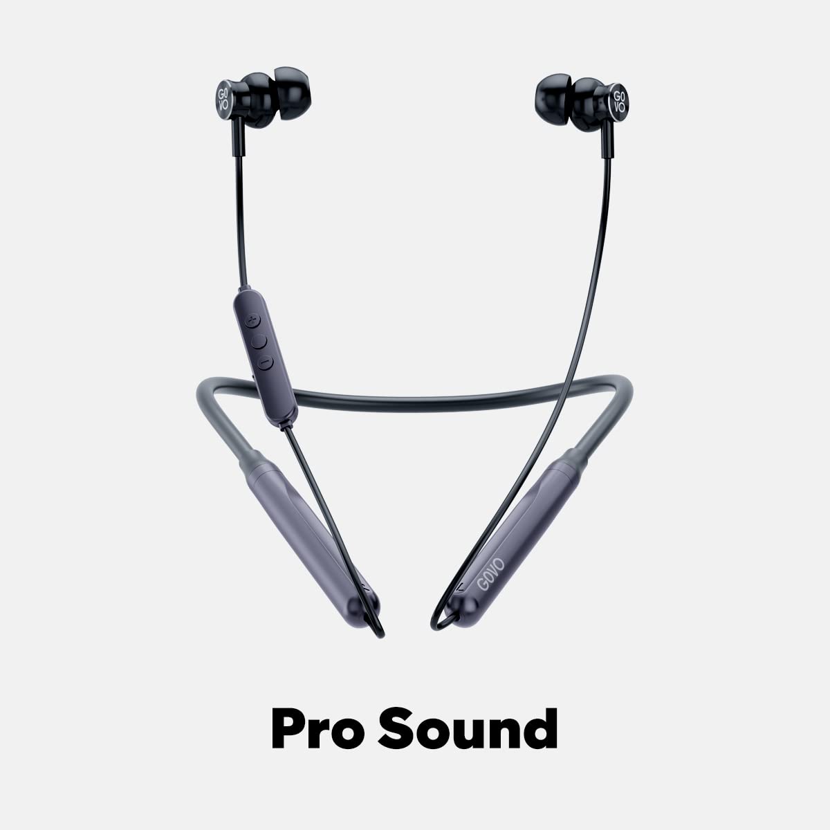 GOVO GOKIXX 652 Bluetooth Neckband, 60 Hours Battery, ENC Technology, Fast Charge, Magnetic Buds, Gaming Mode, 10mm Drivers, Type C Charging, Wireless Total - 1