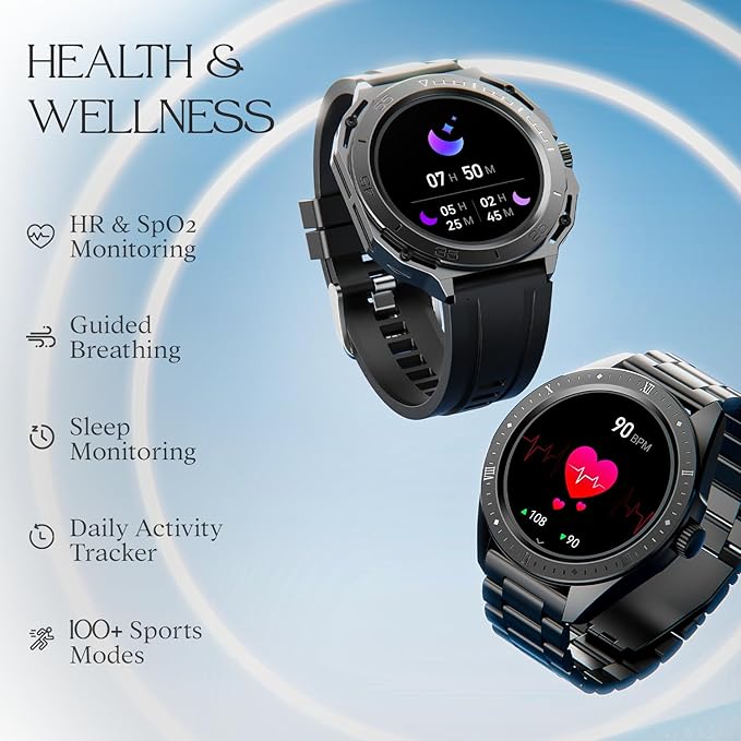boAt Enigma Switch w/ Switchable Case (dual strap) 1.39" HD Display, BT Calling & Premium Design single strap Smartwatch - 3