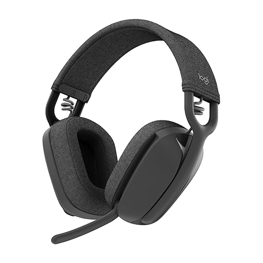 Logitech Zone Vibe 100 Lightweight Wireless Over-Ear Headphones with Noise-Cancelling Microphone, Advanced Multipoint Bluetooth - 0