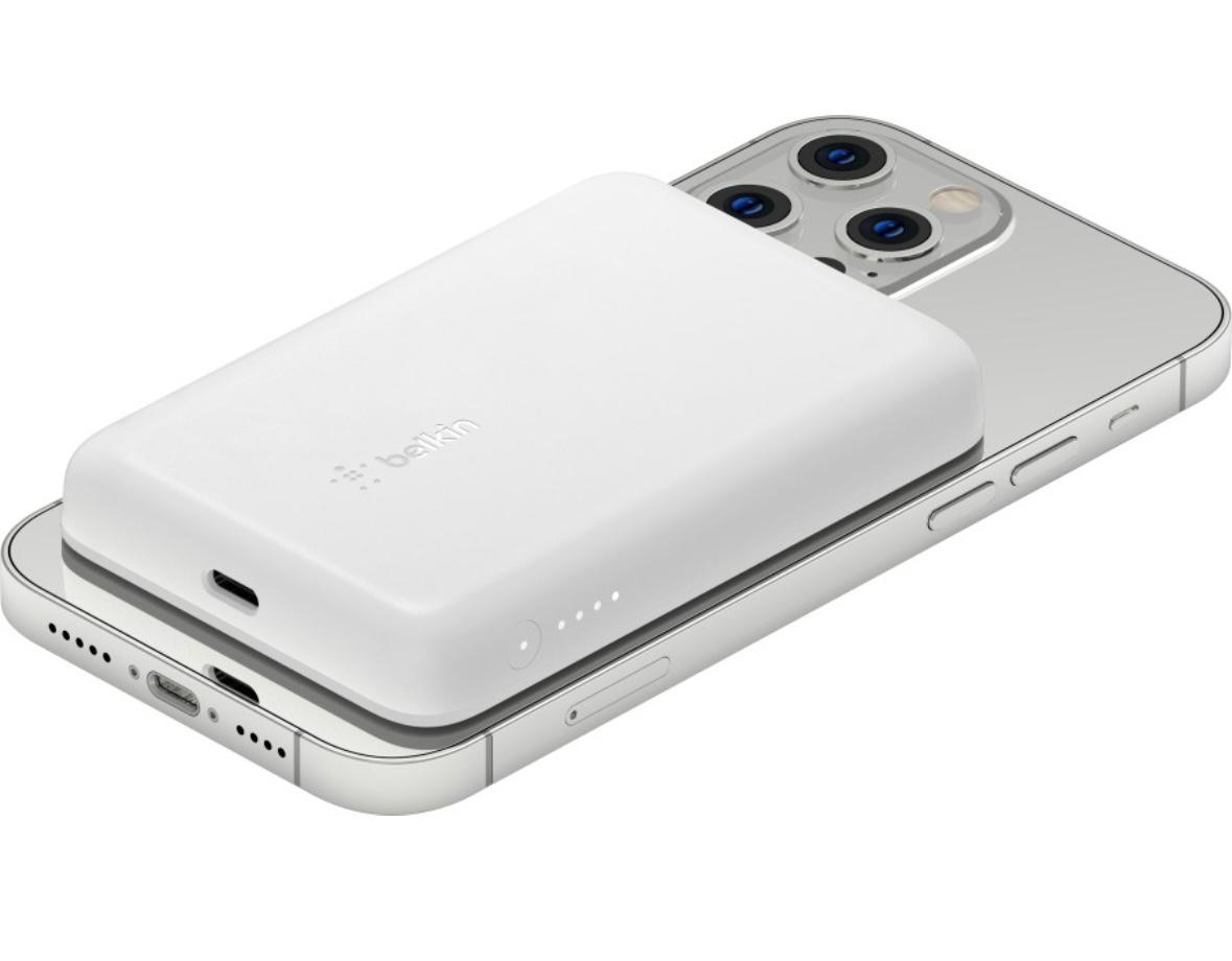 Belkin Quick Charge Magnetic Wireless Lithium_ion Power Bank 2500mAh, Sleek Design for All iPhone 14, Iphone13, iPhone 12 Models, Compatible for Magsa Total - 0