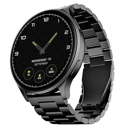 boAt Lunar Orb w/ 1.45" (3.6 cm) AMOLED Display, BT Calling, DIY Watch Face Studio, Coins, Crest App Health - 0