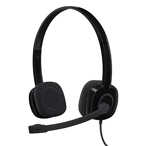 Logitech H151 Wired On Ear Headphones With Mic (Black) - 0