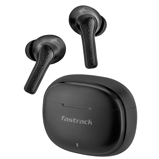 Fastrack Fpods(New Launch) FS100 Bluetooth TWS in-Ear Earbuds with 40 Hrs Playtime |BT V5.3|10mm Extra Deep Bass Drivers|Quad Mic ENC - 0