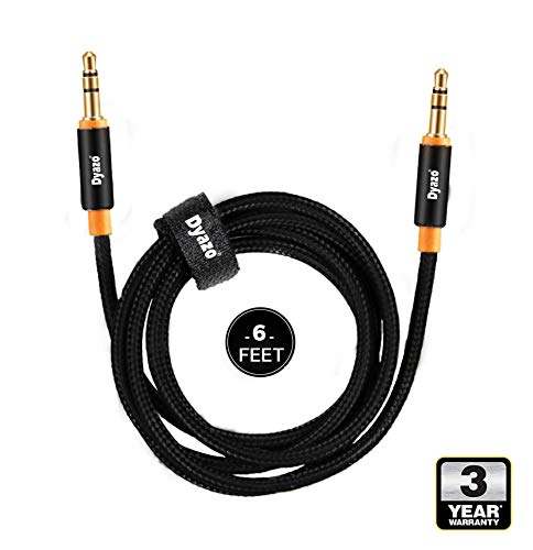 Dyazo 6 Ft 24K Gold Plated Aux Cable, 3.5 MM - 1