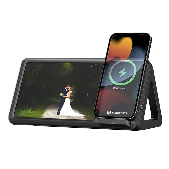 Portronics Freedom 5 Provides Double Utility- a 15W Wireless Charger - 0