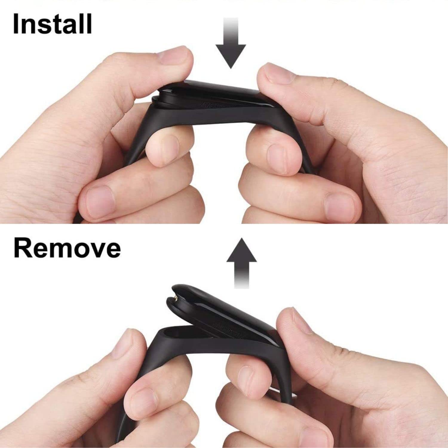 HUMBLE MI Band 3/ MI Band 4 Strap, Band for MI Band 3/ MI Band 4 Smartwatch (Fitness Tracker) Wristbands Replacement Silicone Straps Bracelets for Mi - 2