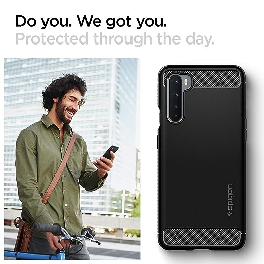 Spigen - Rougged Armor (Black) for Oneplus Nord - 1