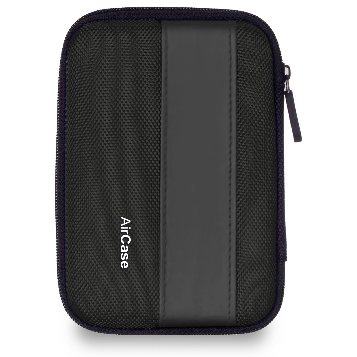 AirCase Rugged Hard Drive Case for 2.5-inches Western Digital, Seagate, Toshiba, Portable Storage Shell for Gadget Hard Disk USB Cable Power Bank Mobile Charger Earphone, Water Resistant (medium) - 2
