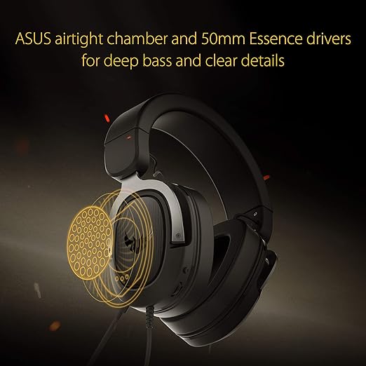 Asus Headset TUF H3 Gaming GUN METAL - 1
