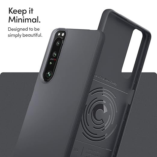 CYRILL by Spigen Stone - Stone (Dark Grey) for Xperia 1 III - 1