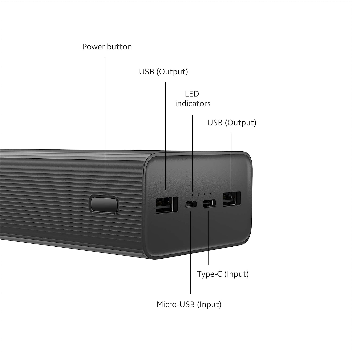 Mi Power Bank Boost Pro 30000mAh with 18W Fast Charging|Power Delivery 3.0|24W Fast Recharging|Triple Output Port|Dual Input with Type C|16 Layer Prot - 5
