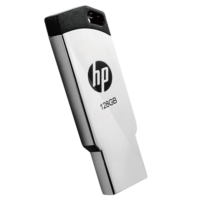 HP v236w USB 2.0 128GB Pen Drive, Metal - 0