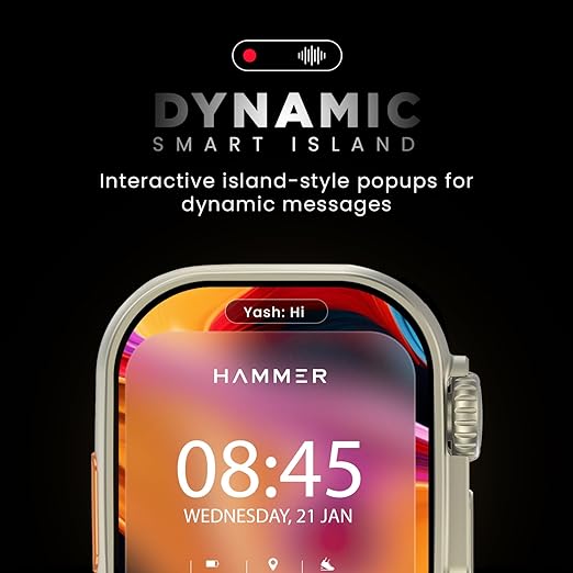 Hammer Active 2.0 Plus Bluetooth Calling Gesture Control Smartwatch - 4