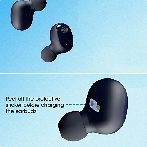 ZEBRONICS Zeb-Sound Bomb 1 Truly Wireless Bluetooth In Ear Earbuds with Mic (Blue) - 3