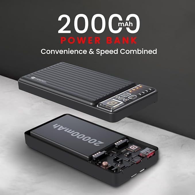 Portronics Luxcell Bind 20k 20000mAh Powerbank with 22.5W Fast Charging - 1