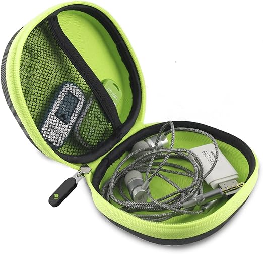 Tizum Earphone Carrying Case - Multi Purpose Pocket Storage with Carabiner Hook, Travel Organizer for Earphones, Pen Drives, Memory Card (small) - 2
