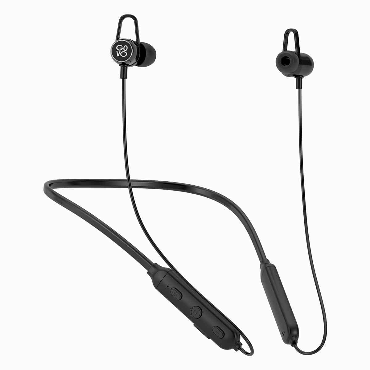 GOVO GOKIXX 421 Bluetooth Wireless Neckband in Ear Earphone with Mic, 10H Long Battery, 10mm Drivers, Magnetic Earbuds, Integrated Controls & Lightwei - 0