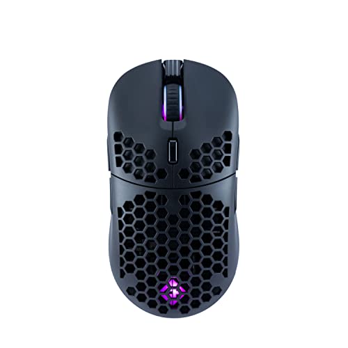 Cosmic Byte Kilonova 3335IC Wireless + Wired Dual Mode RGB Gaming Mouse with Pixart 3335 Sensor, Ultra Lightweight 89grams,Rechargeable 400mAh Battery - 0