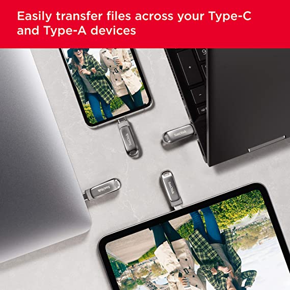 SanDisk Ultra Dual Drive Luxe Type C Flash Drive 32GB - 1