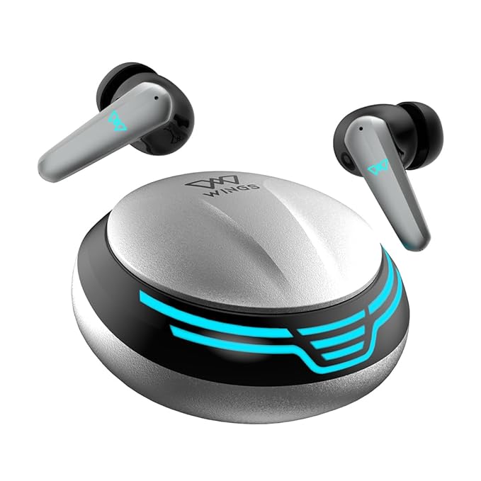 Wings Phantom 450 Made in India Wireless Earbuds with Digital Battery Display, Smart ENC - 0