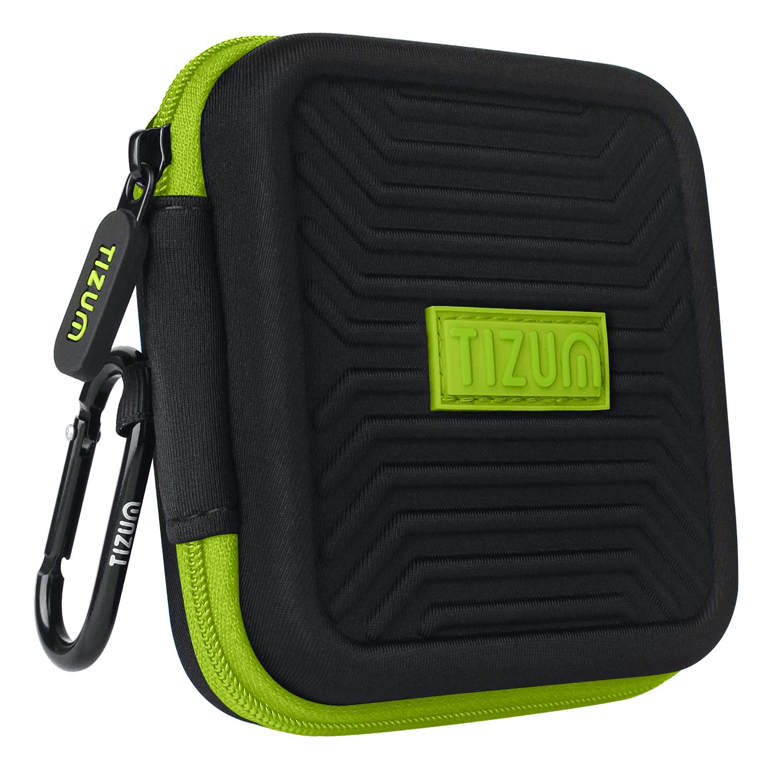 TIZUM Travel Organizer Case for Earphones, Pen Drives, Memory Card, Data Cable (small) - 0