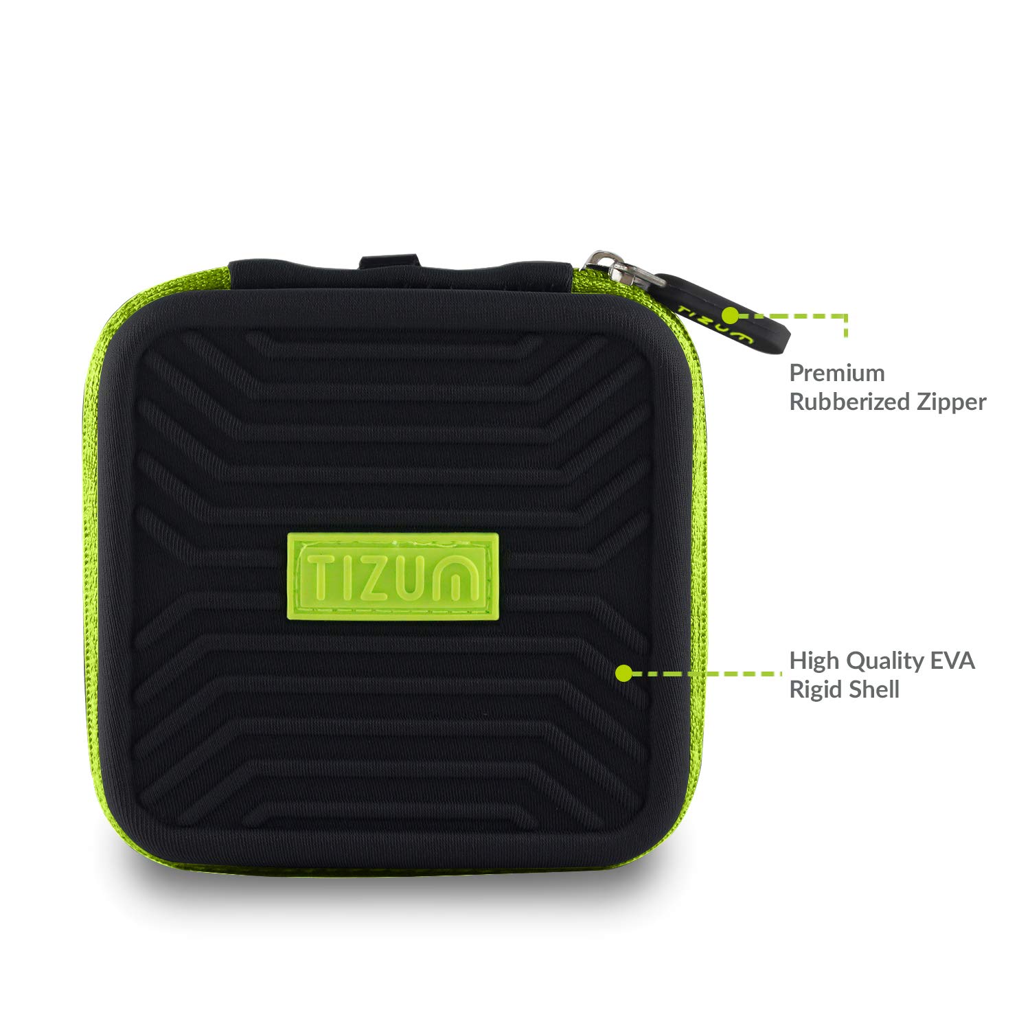 TIZUM Travel Organizer Case for Earphones, Pen Drives, Memory Card, Data Cable (small) - 1