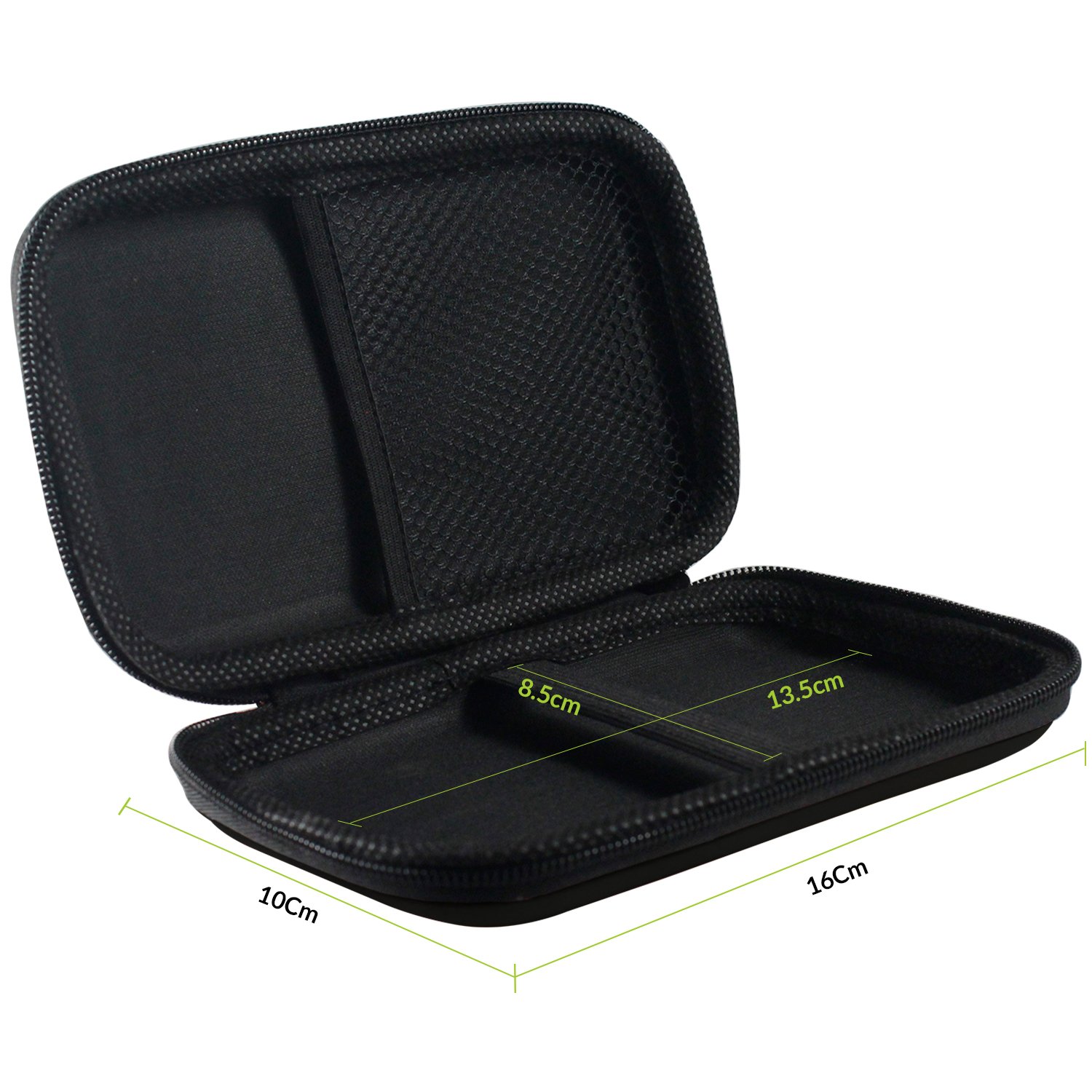 Gizga Essentials Hard Drive Case Shell, 6.35cm/2.5-inch, Portable Storage Organizer Bag for Earphone USB Cable Power Bank Mobile Charger Digital Gadget Hard Disk, Water Resistance Material (medium) - 2