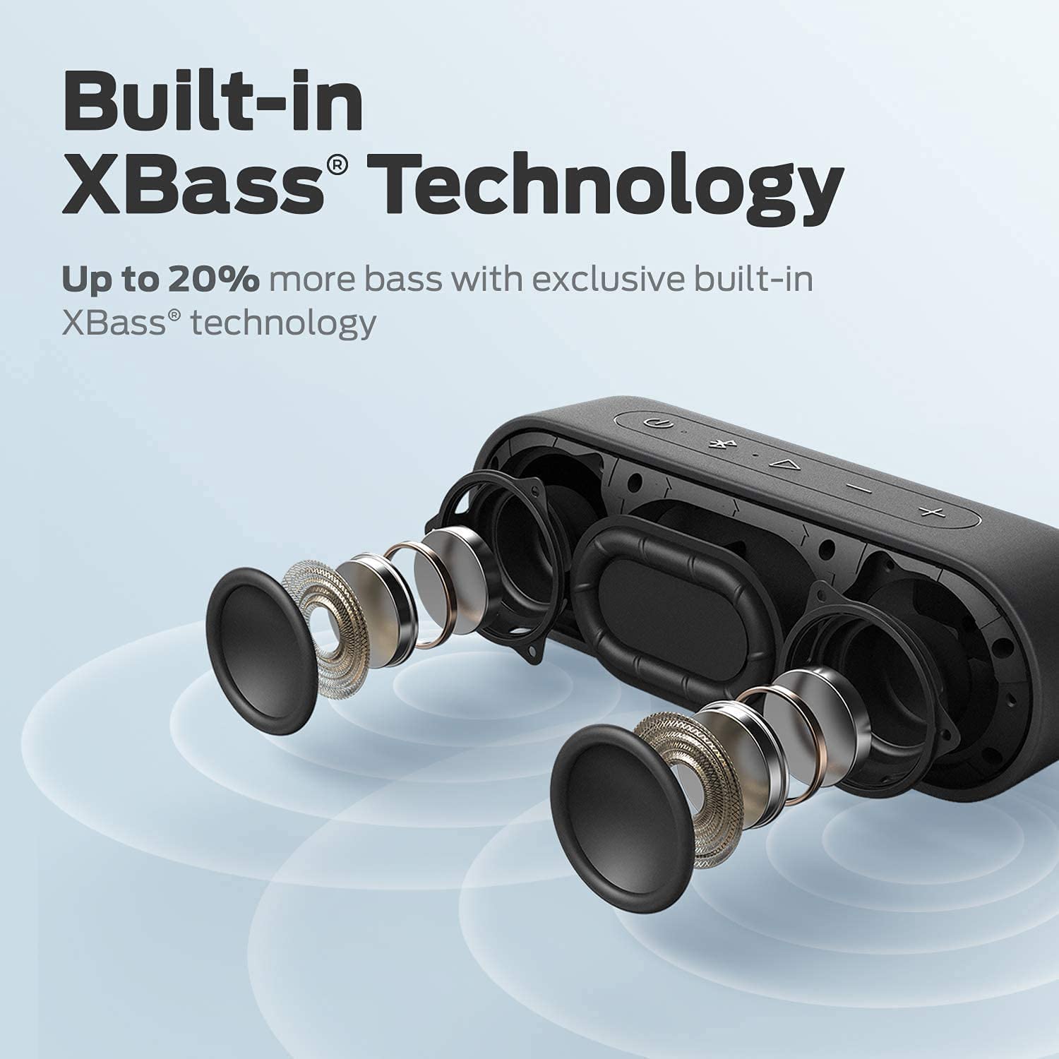 Tribit XSound Go Loud Stereo Sound & Rich Bass 16W,24H Playtime,150 ft Bluetooth Range - 1