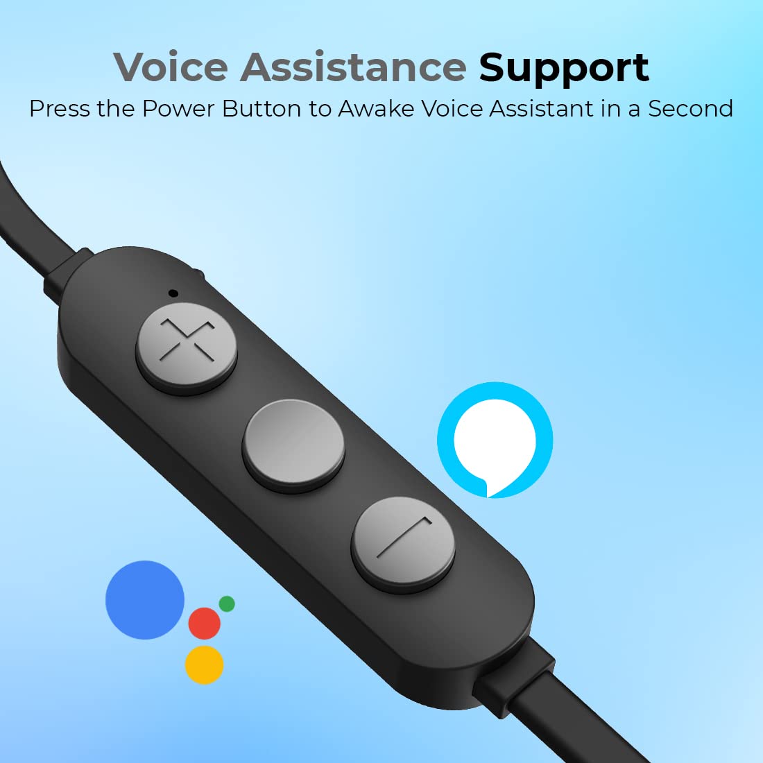 pTron Bassfest Plus Magnetic in Ear Bluetooth 5.0 Wireless Headphones with Mic, Stereo Sound with Bass, IPX4 Water & Sweat Resistant, Voice Assistance - 1