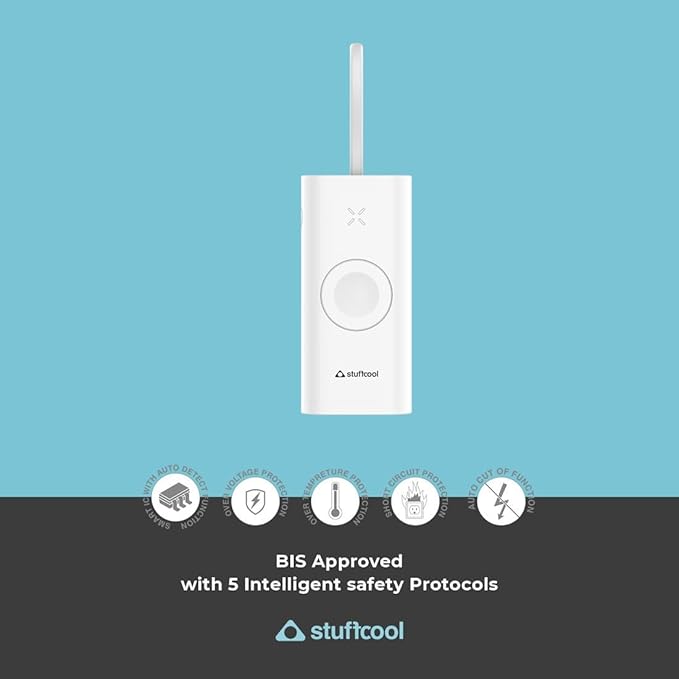 Stuffcool Ally 10000mAh Compact powerbank with Fast Wired Charging for iPhone, Built in Watch Charger - 2