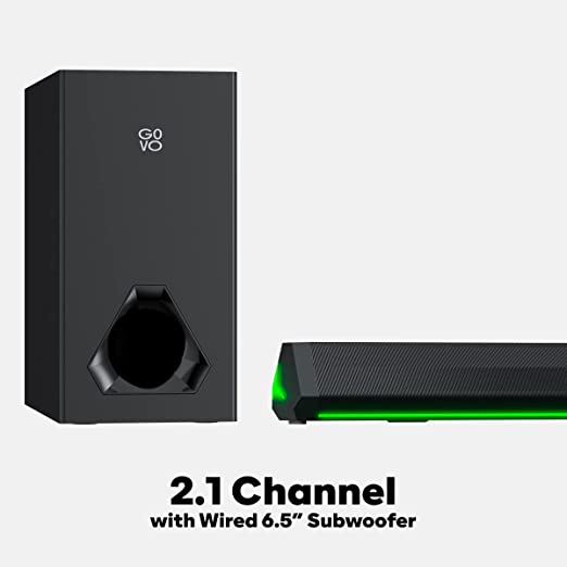 GOVO GOSURROUND 900 2.1 Channel Home Theatre 160W Soundbar, Wired Subwoofer, Multiple Connectivity & Equalizer Modes and Sleek Finish with LED Dispola - 2