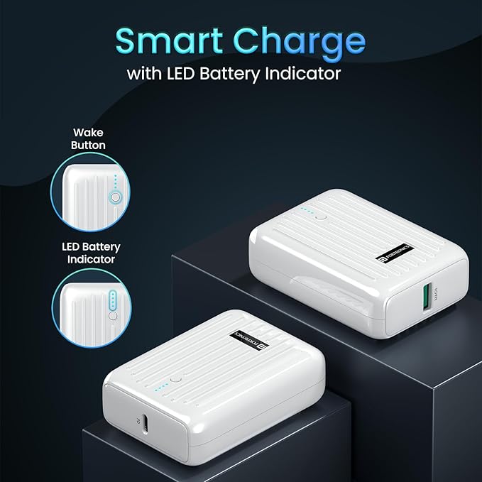 Portronics Zapcell 10k 10000mAh 22.5W Pocket Size Nano Powerbank with Compact - 3