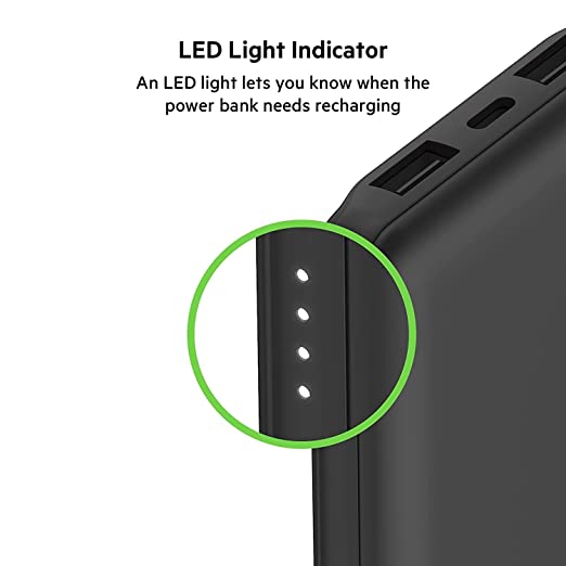 Belkin Pocket Power 10,000 mah Power Bank Charges 3 Devices simultaneously up to 15W (for iPhone, Samsung Galaxy,Pixel 4,Apple Watch, Apple AirPods an - 4