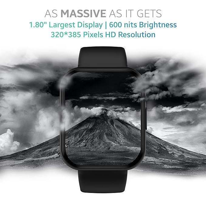 TAGG Connect Max Smartwatch with 1.80" Biggest Display & Advanced Calling | Fast Charging | 320 * 385px Resolution - 1