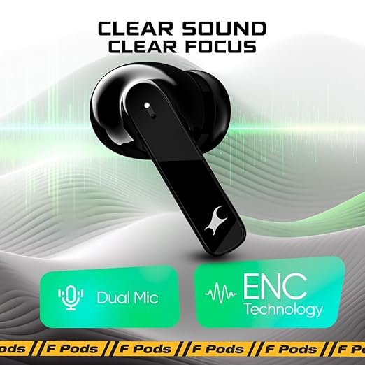 Fastrack Fpods FE100|BT5.4 TWS in Ear Earbuds, 40Hrs Playtime, 13mm Extra Deep Bass Drivers, Dual Mic ENC for Crystal Clear Calls - 2