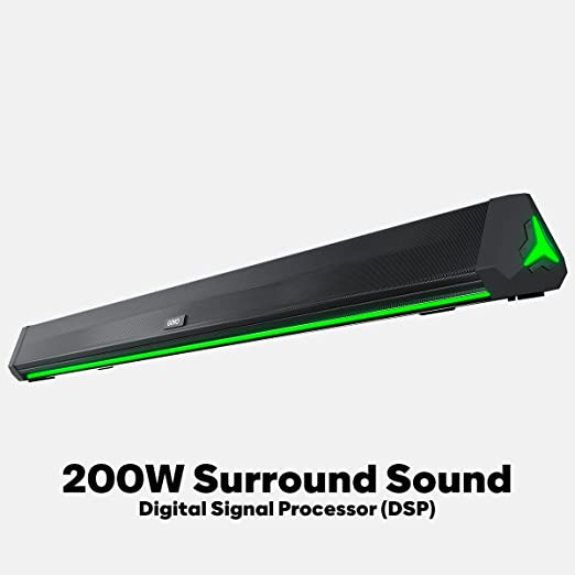 GOVO GOSURROUND 900 2.1 Channel Home Theatre 160W Soundbar, Wired Subwoofer, Multiple Connectivity & Equalizer Modes and Sleek Finish with LED Dispola - 0
