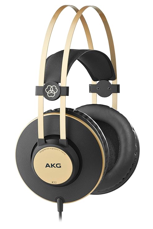 AKG K92 by harman Closed Back Headphones,Wired,Black - 0