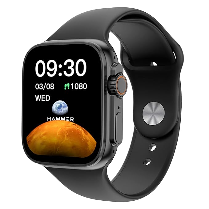 HAMMER Pulse X 1.83" Display Smart Watch with Bluetooth Calling, Voice Assistant - 0