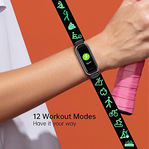 OPPO Smart Band Style (Black) - 1.1" AMOLED Color Display, Continuous SPO2 Monitoring (Blood Oxygen), 5ATM Water Resistant and 12 Workout Mo - 3